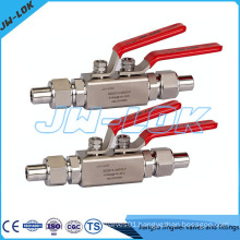 New design stainless steel ball valve with 2 locking handle